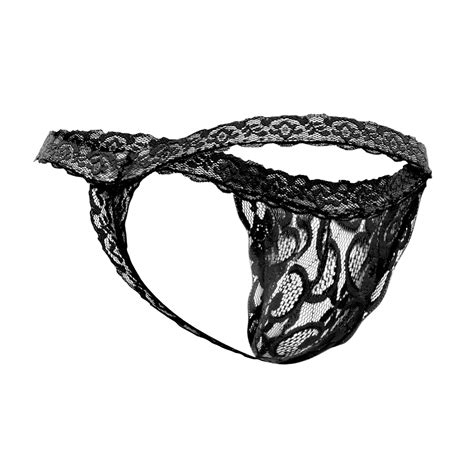 men lace thong